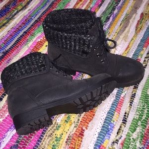 Black I.D. Required boots NWOT